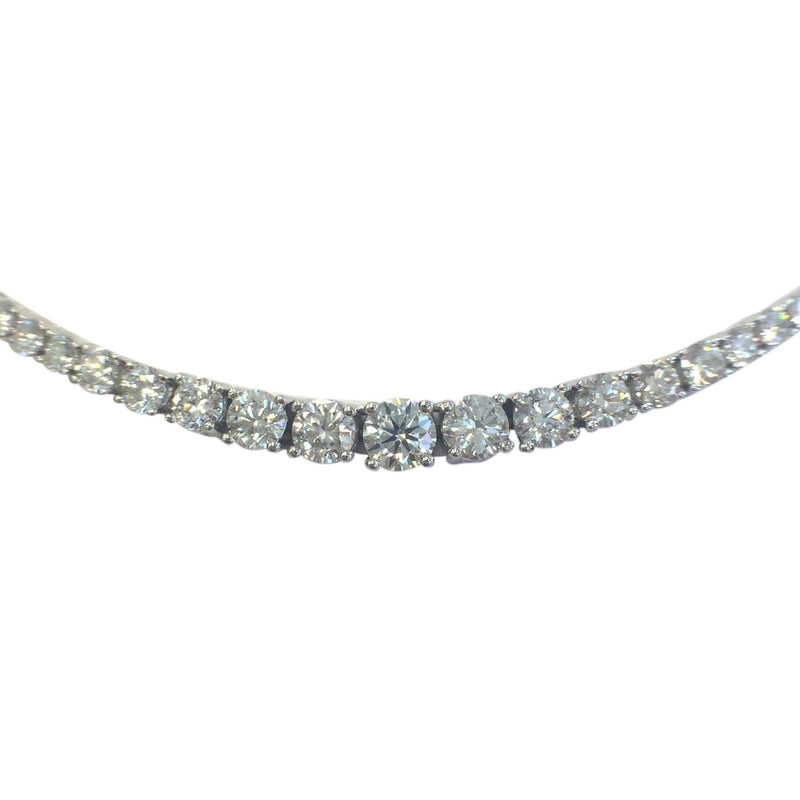 Graduate Diamond Tennis Necklace