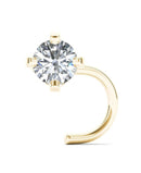 14K White Gold Nose Ring 