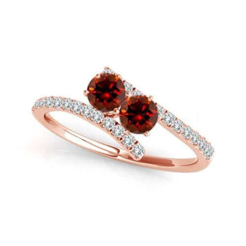 I Love Us™  Two-Stone Ring 3/4ct ct tw Diamonds 14K White Gold  "My Best friend is My true love™", RINGS, JewelMORE.com  - JewelMORE.com