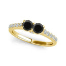 I Love Us™  Two-Stone Ring 1 ct tw Diamonds 14K White Gold  "My Best friend is My true love™", Two Stone RINGS, JewelMORE.com  - JewelMORE.com