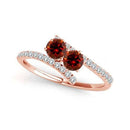 I Love Us™  Two-Stone Ring 1ct ct tw Diamonds 14K White Gold  "My Best friend is My true love™", RINGS, JewelMORE.com  - JewelMORE.com