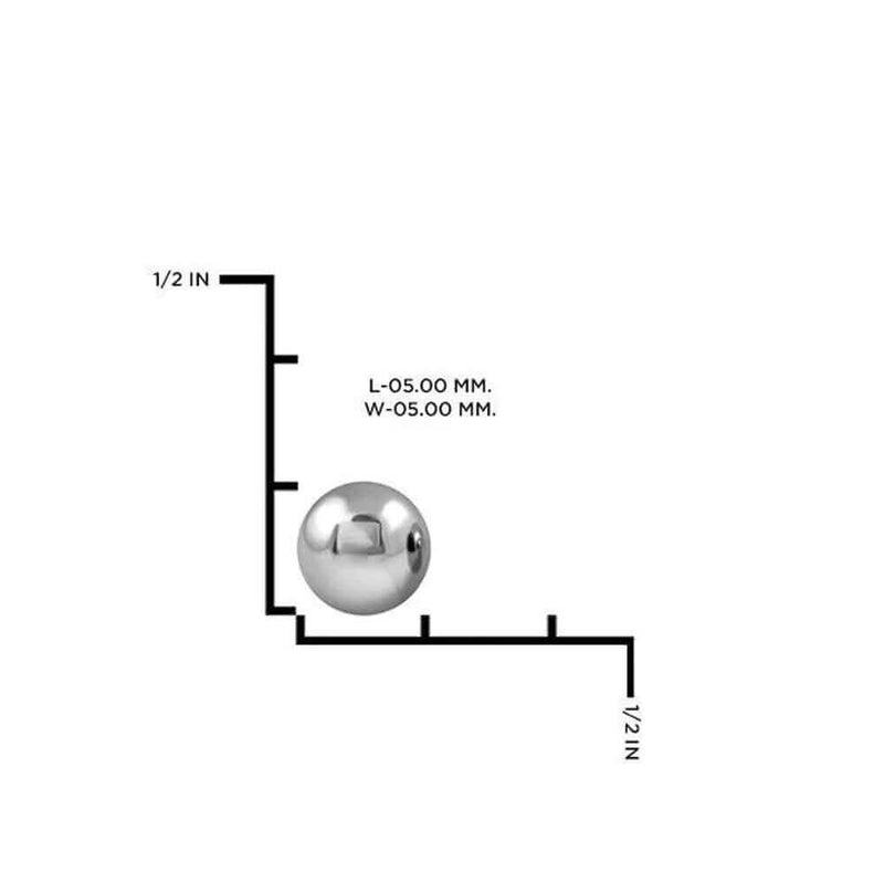 Karat Solid Gold Ball Studs - Assorted Colors