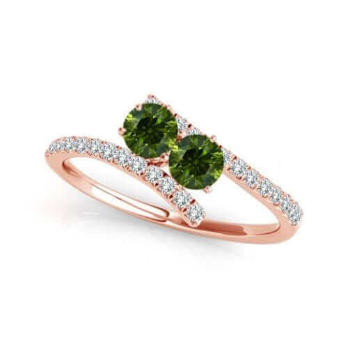 I Love Us™  Two-Stone Ring 1/2 ct tw Diamonds 14K White Gold  "My Best friend is My true love™", RINGS, JewelMORE.com  - JewelMORE.com