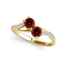 I Love Us™  Two-Stone Ring 1/3 ct tw Diamonds 14K White Gold  "My Best friend is My true love™", RINGS, JewelMORE.com  - JewelMORE.com