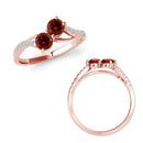 I Love Us™  Two-Stone Ring 1/2ct tw Diamonds 14K White Gold  "My Best friend is My true love™", Two Stone Ring, JewelMORE.com  - JewelMORE.com