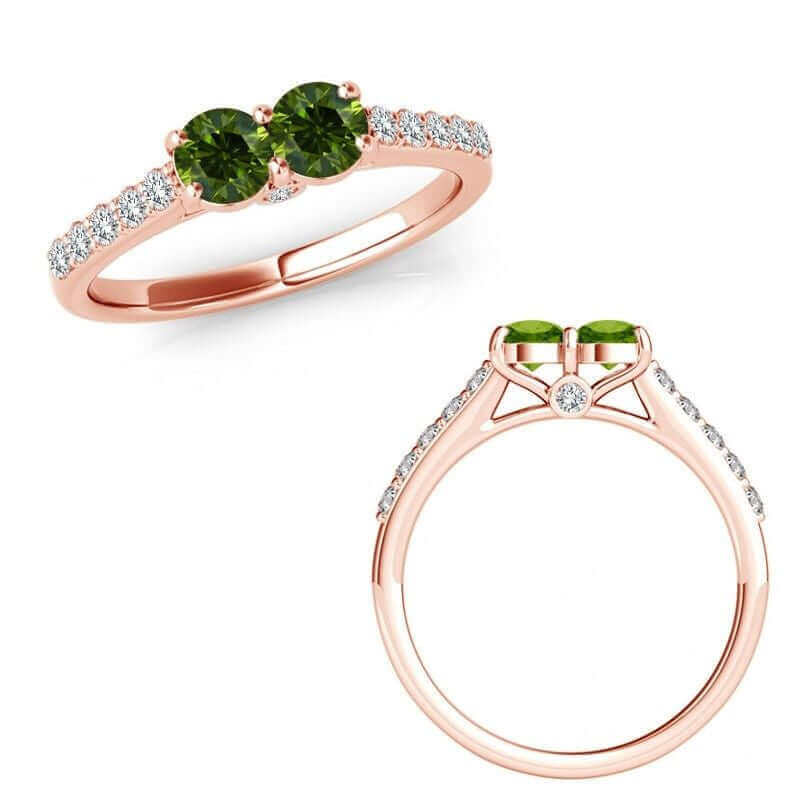 I Love Us™  Two-Stone Ring 3/4 ct tw Diamonds 14K White Gold  "My Best friend is My true love™", Two Stone Ring, JewelMORE.com  - JewelMORE.com