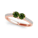 I Love Us™  Two-Stone Ring 1 ct tw Diamonds 14K White Gold  "My Best friend is My true love™", Two Stone RINGS, JewelMORE.com  - JewelMORE.com