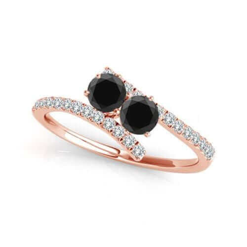 I Love Us™  Two-Stone Ring 3/4ct ct tw Diamonds 14K White Gold  "My Best friend is My true love™", RINGS, JewelMORE.com  - JewelMORE.com