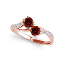 I Love Us™  Two-Stone Ring 1/3 ct tw Diamonds 14K White Gold  "My Best friend is My true love™", RINGS, JewelMORE.com  - JewelMORE.com