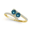 I Love Us™  Two-Stone Ring 3/4ct ct tw Diamonds 14K White Gold  "My Best friend is My true love™", RINGS, JewelMORE.com  - JewelMORE.com