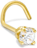 14K White or Yellow Gold Nose Ring