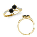 I Love Us™  Two-Stone Ring 1/3 ct tw Diamonds 14K White Gold  "My Best friend is My true love™", RINGS, JewelMORE.com  - JewelMORE.com