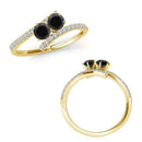 I Love Us™  Two-Stone Ring 1ct ct tw Diamonds 14K White Gold  "My Best friend is My true love™", RINGS, JewelMORE.com  - JewelMORE.com