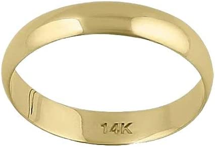 4MM Men's Gold Wedding Band