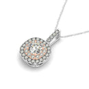 Diamond Double Halo Pendant