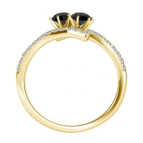 I Love Us™  Two-Stone Ring 3/4ct ct tw Diamonds 14K White Gold  "My Best friend is My true love™", RINGS, JewelMORE.com  - JewelMORE.com