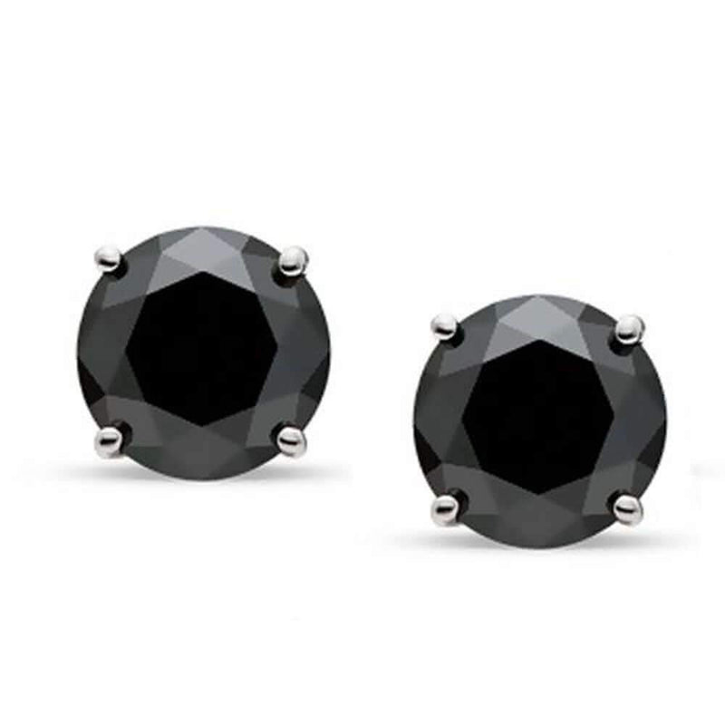 black-diamond-stud-earring