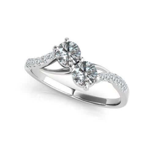 I Love Us Two-Stone Ring