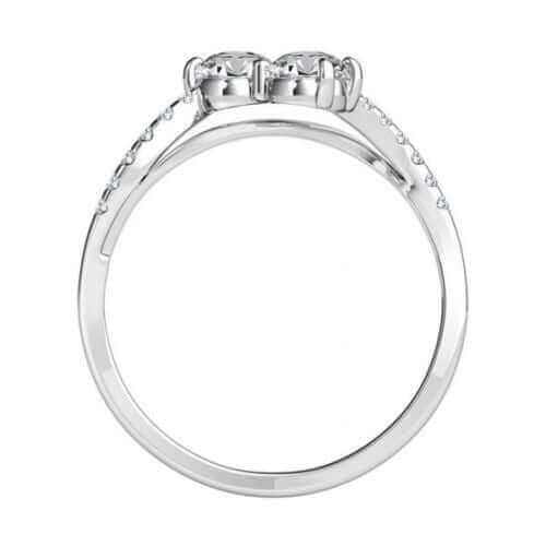 I Love Us Two-Stone Ring