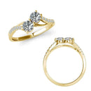 I Love Us Two-Stone Ring