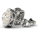 Diamond Double Halo Earrings