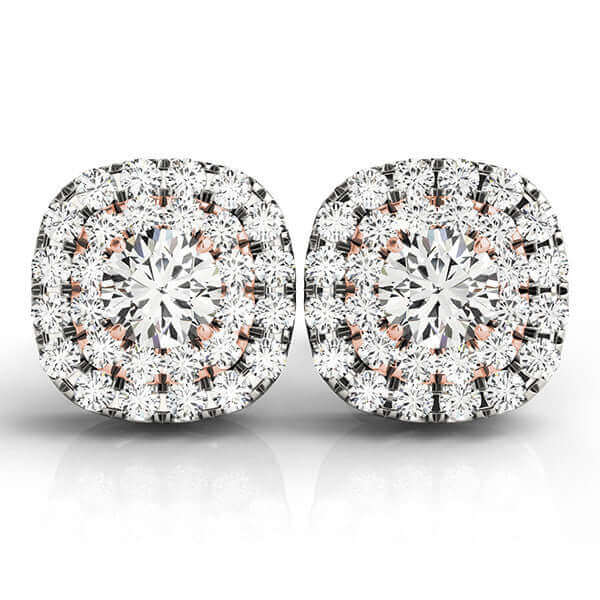 Diamond Double Halo Earrings