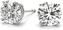JewelMore LAB-GROWN Diamond 14K Round Cut Diamond Earrings for Women | 4 Prong Push Back Ultra Premium Collection | 1 cttw to 8 cttw Ring H-I Color, VS1-VS2 Clarity