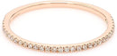 Rose Gold Round White Diamond