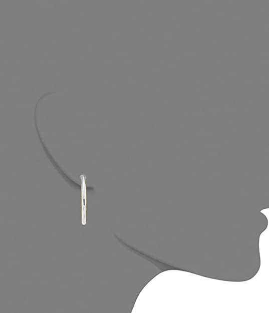 2mm Thickness Hinged Hoop Earrings