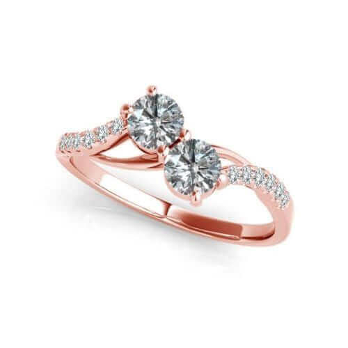 I Love Us Two-Stone Ring
