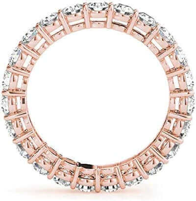 Certified Round Lab Grown Diamond Eternity Ring For Women 