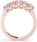 Five Stone Wedding Anniversary Stackable Ring Band