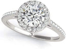 Halo Round Cut Antique Diamond