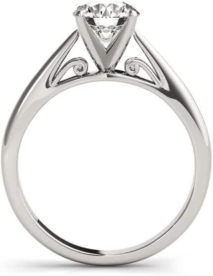 0.5-1 Carat Certified Round Solitaire Ring 