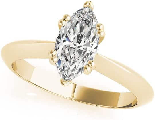 Real Marquise Cut White Diamond