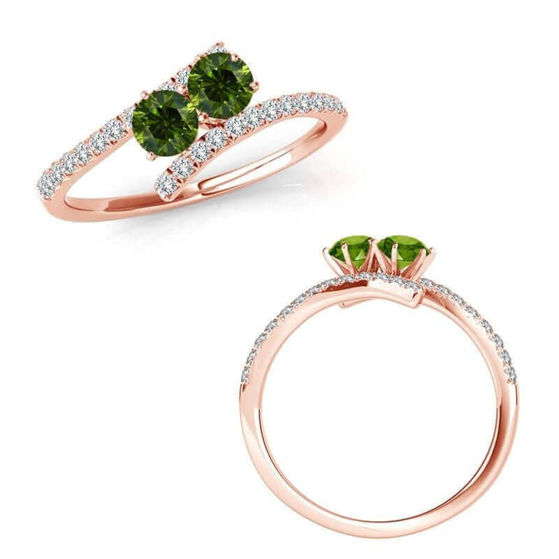 I Love Us™  Two-Stone Ring 3/4ct ct tw Diamonds 14K White Gold  "My Best friend is My true love™", RINGS, JewelMORE.com  - JewelMORE.com
