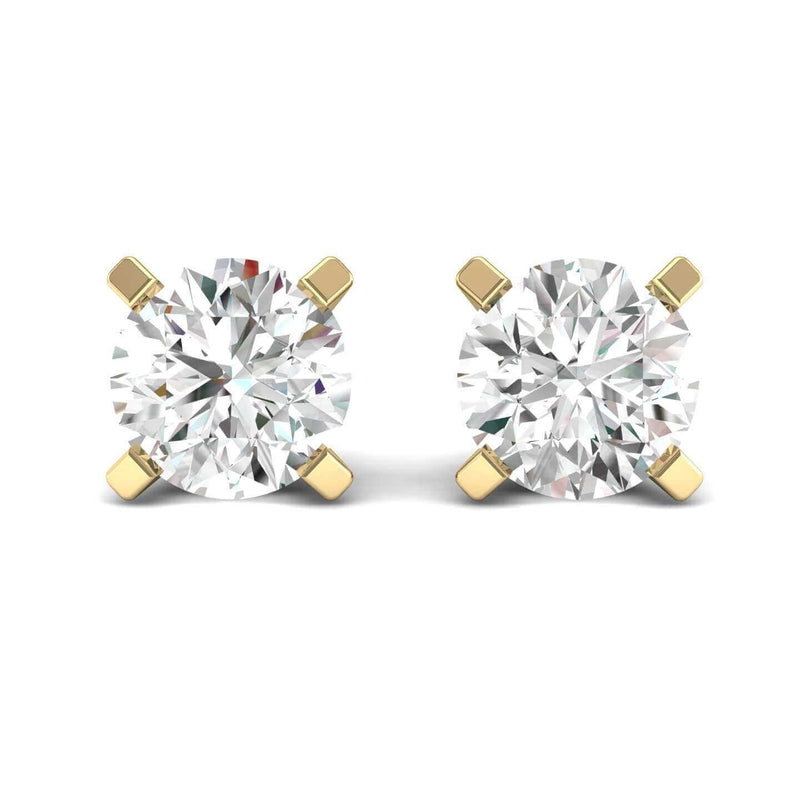 JewelMore 1/4ct tw Diamond Stud Earring in 14k White Gold, , JewelMORE.com  - JewelMORE.com