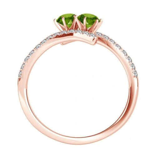 I Love Us™  Two-Stone Ring 3/4ct ct tw Diamonds 14K White Gold  "My Best friend is My true love™", RINGS, JewelMORE.com  - JewelMORE.com