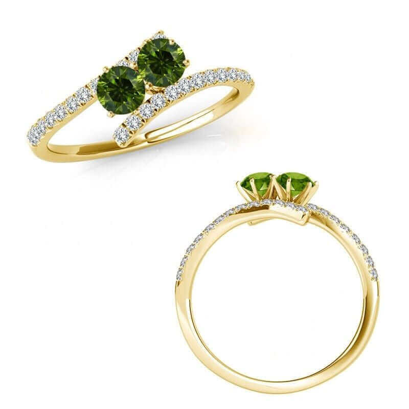 I Love Us™  Two-Stone Ring 3/4ct ct tw Diamonds 14K White Gold  "My Best friend is My true love™", RINGS, JewelMORE.com  - JewelMORE.com