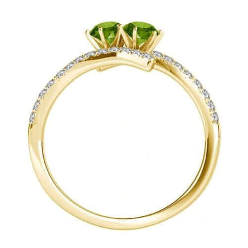 I Love Us™  Two-Stone Ring 3/4ct ct tw Diamonds 14K White Gold  "My Best friend is My true love™", RINGS, JewelMORE.com  - JewelMORE.com