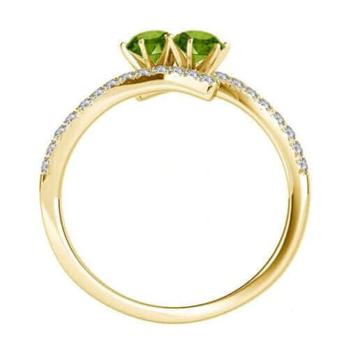 I Love Us™  Two-Stone Ring 1ct ct tw Diamonds 14K White Gold  "My Best friend is My true love™", RINGS, JewelMORE.com  - JewelMORE.com