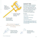 LuxLock World's most secure USA Patented Replacement Earring Back in 14k Yellow