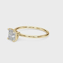 JewelMore 1 Carat to 3 Carat Solitaire Princess Lab Grown Diamond Graduated Engagement Ring for Women | 14K Gold | F-G Color, VS-SI Clarity | Luxury Collection | 30 Day Free Return