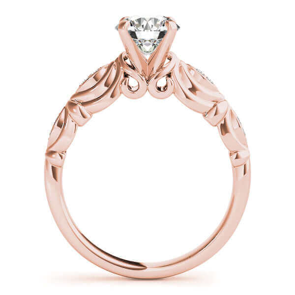 Jewelmore Engagement Rings for Women 1/2 Carat Halo Diamond Engagement Bridal Ring Set Prong Setting 10K Solid Rose White Yellow Gold Genuine Diamond Wedding Jewery
