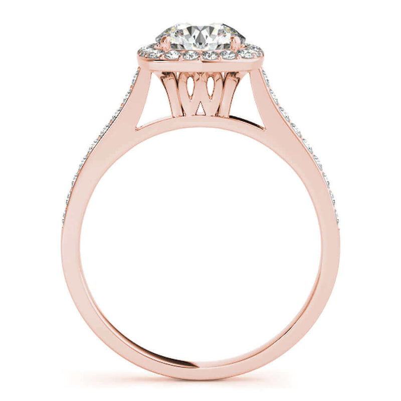  Halo Engagement & Wedding Band Set