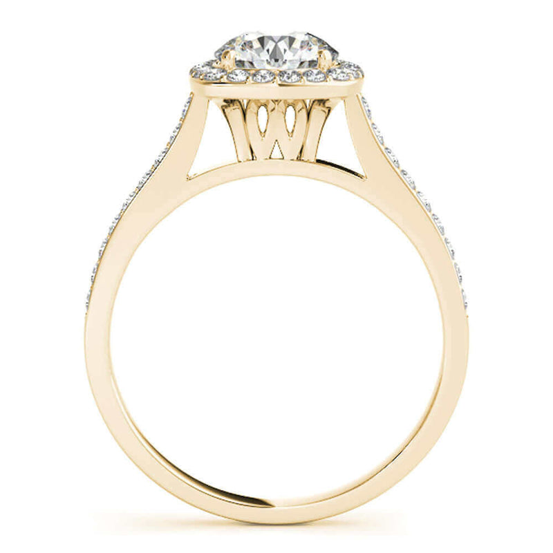  Halo Engagement & Wedding Band Set