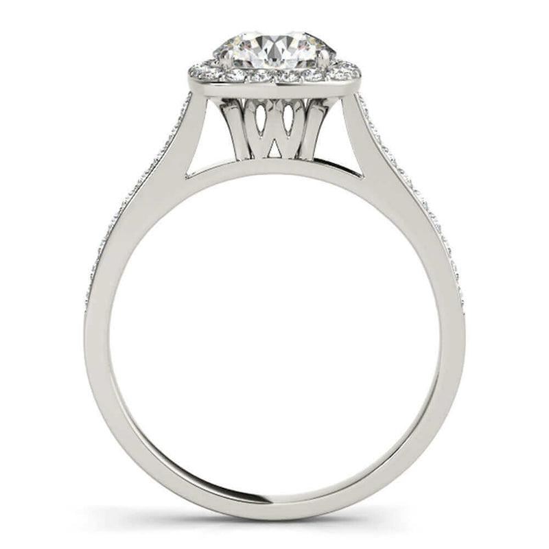  Halo Engagement & Wedding Band Set