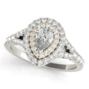 Halo Pear-Shape Diamond