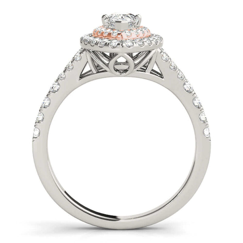 Halo Pear-Shape Diamond