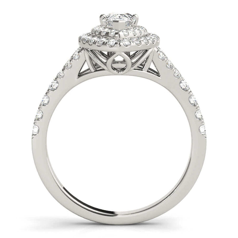 Halo Pear-Shape Diamond